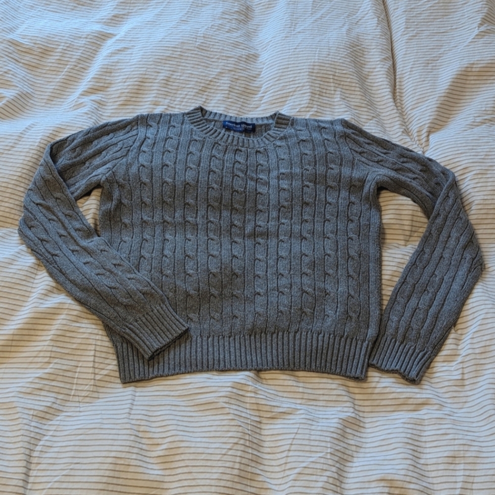 EUC American Apparel cable knit sweater